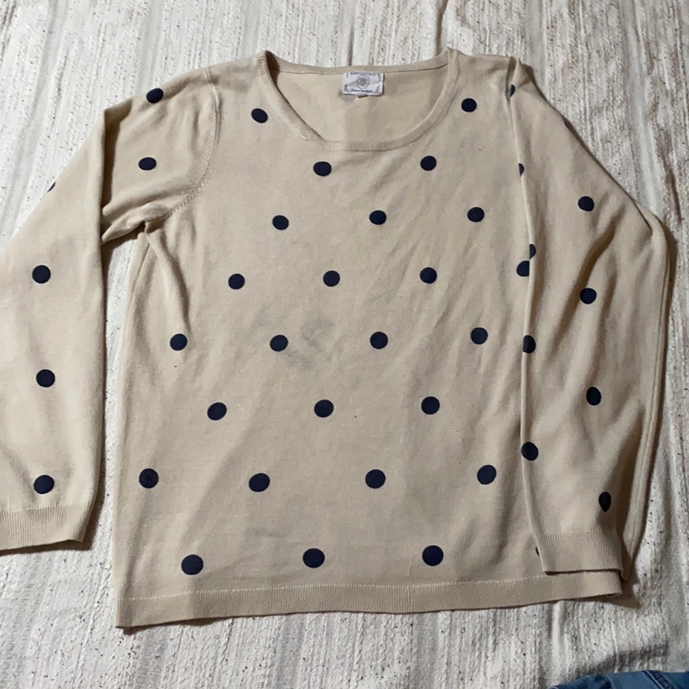 Polka dot sweater
